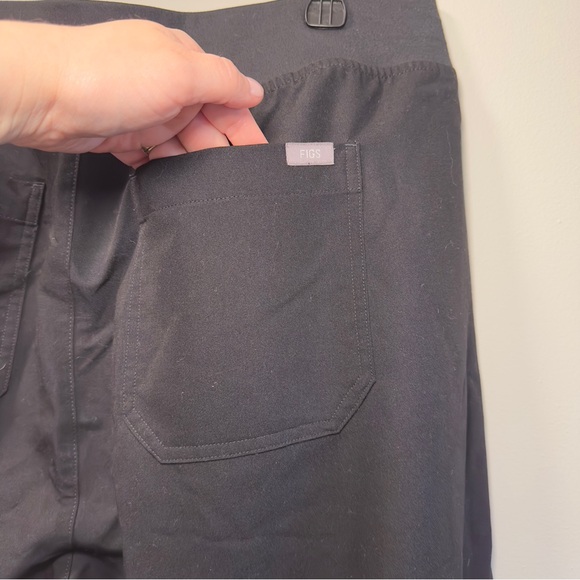 ‎Figs Womens Black Livingston Straight Leg Drawstring Scrub Pant Sz 2X NWOT - Picture 5 of 6